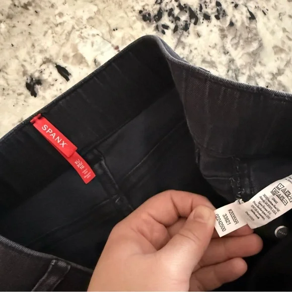 Spanx Vintage Black Straight Leg Ankle Jean XL 20355R - Picture 7 of 16